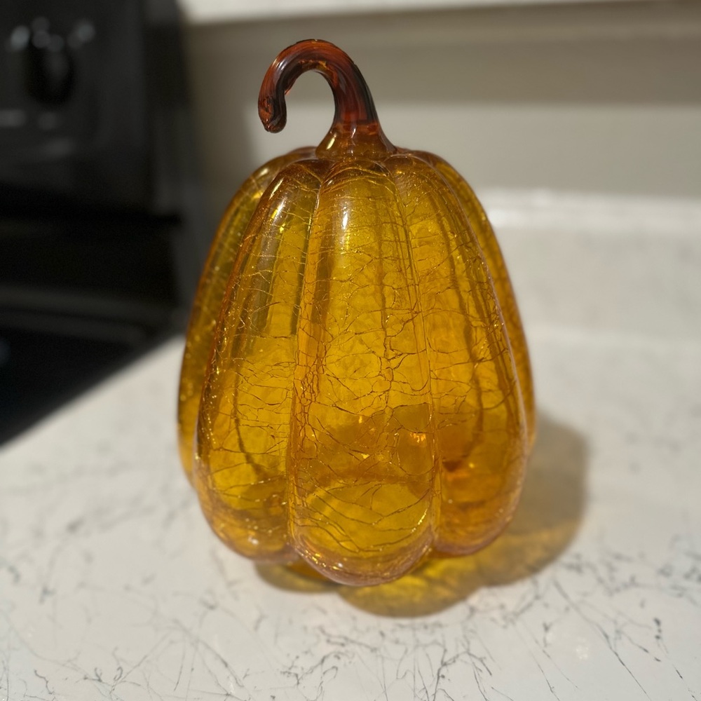 Glass pumpkin
